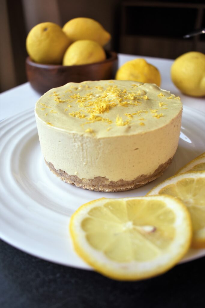 Lemon No Bake Vegan Cake Gluten Free Plant Based