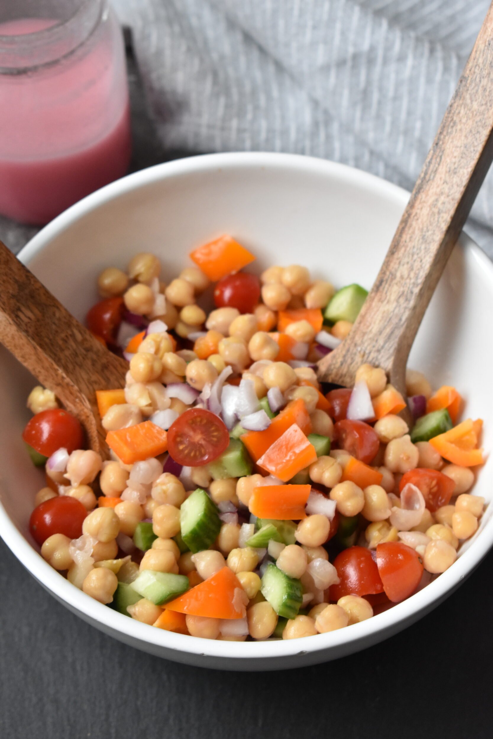 Chickpea Salad with Sweet Onion Dressing