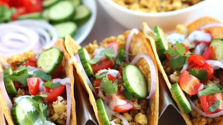 Image for Mediterranean Tofu Tacos - Veggies Save the Day